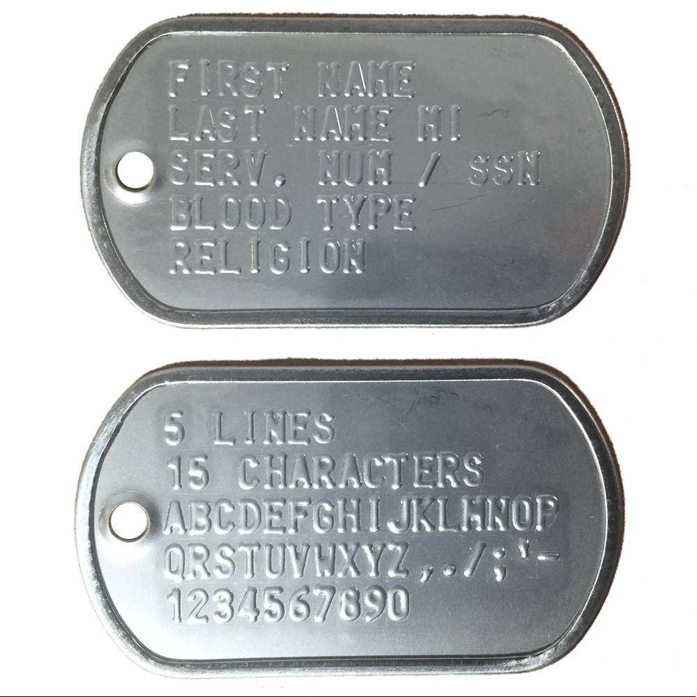 Custom Made Dog Tags